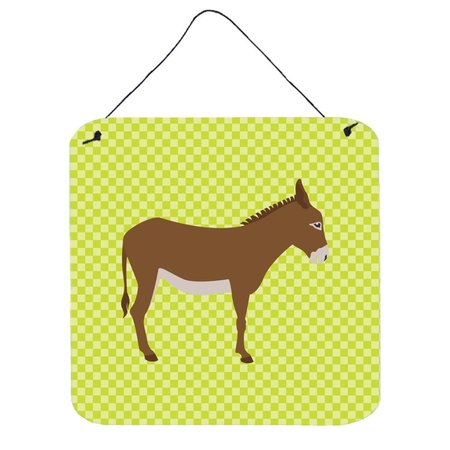 MICASA Cotentin Donkey Green Wall or Door Hanging Prints, 6 x 6 in. MI225904